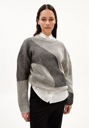 ARMEDANGELS MAYRAA VANISE Sweater Loose Fit made of Organic Wool Mix Weiß | 1437BHKCT