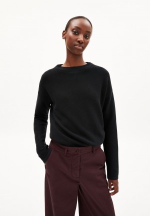 ARMEDANGELS MEDINAA Knit Sweater Regular Fit made of Organic Cotton Schwarz | 8691WBUKG