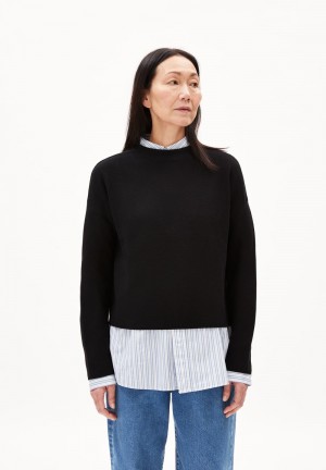 ARMEDANGELS MERINAA LINKS LINKS Sweater Loose Fit made of Organic Cotton Schwarz | 2460DSLPY