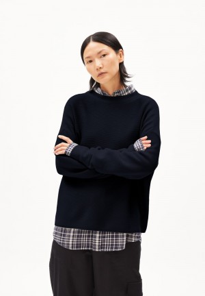 ARMEDANGELS MERINAA LINKS LINKS Sweater Loose Fit made of Organic Cotton Night Sky | 4981CSEGO