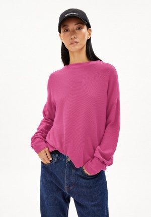 ARMEDANGELS MERINAA LINKS LINKS Sweater Loose Fit made of Organic Cotton Crushed Berry | 8432JCAHZ