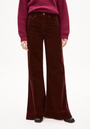 ARMEDANGELS MURLIAA CORDUROY Woven Pants made of Organic Cotton Mix Cranberry Juice | 7642TCWPI
