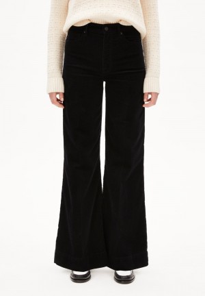ARMEDANGELS MURLIAA CORDUROY Woven Pants made of Organic Cotton Mix Schwarz | 9461BYCVO