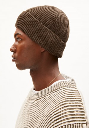 ARMEDANGELS NILDAAO COTTON Beanie made of Organic Cotton Earth | 3987UXPHA