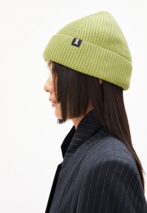 ARMEDANGELS NILDAAO COTTON Beanie made of Organic Cotton New Moss | 5439HYUIA