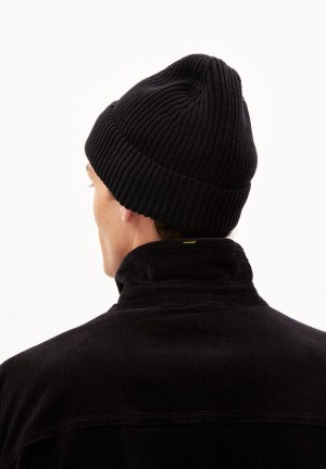 ARMEDANGELS NILDAAO COTTON Beanie made of Organic Cotton Schwarz | 2876DNVWP
