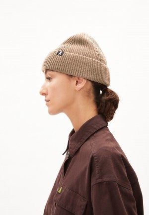 ARMEDANGELS NILDAAO COTTON Beanie made of Organic Cotton Cinnamon Dust | 8530YZXTG