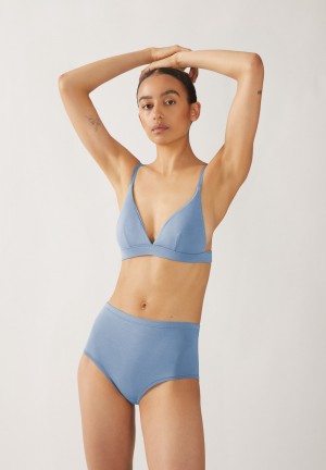 ARMEDANGELS OSAAM Triangle Bralette made of TENCEL™ Modal Mix Blau | 0938FVXQE