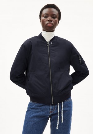 ARMEDANGELS OULANKAA Blouson Jacket Relaxed Fit made of Polyamide Mix (recycled) Night Sky | 6208ASLYX