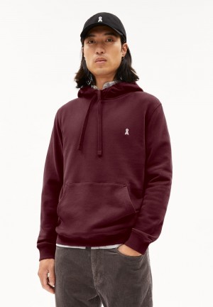 ARMEDANGELS PAARLO COMFORT Sweathoodie Regular Fit made of Organic Cotton Mix Cranberry Juice | 2190TJOBG