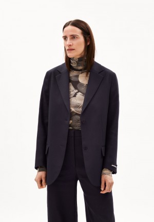 ARMEDANGELS PALILAA Blazer Loose Fit made of Organic Cotton Cool Ash | 6194ERAFQ