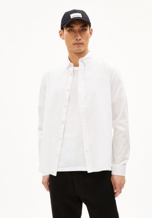 ARMEDANGELS QUAASA Shirt Regular Fit made of Organic Cotton Weiß | 1763DXQFO