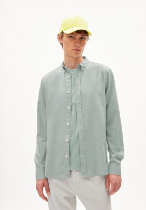 ARMEDANGELS QUAASA Shirt Regular Fit made of Organic Cotton Morning Dew | 1037GNHBR