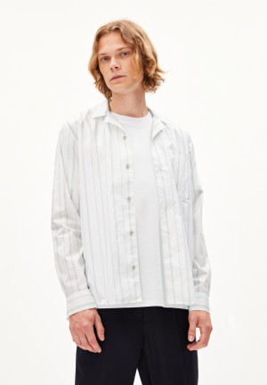 ARMEDANGELS RONDAA Shirt Relaxed Fit made of Organic Cotton Weiß | 3694GDZRJ