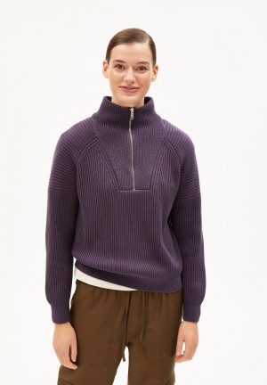 ARMEDANGELS RONYIAAS Sweater Loose Fit made of Organic Cotton Blau | 2954ZIMJK