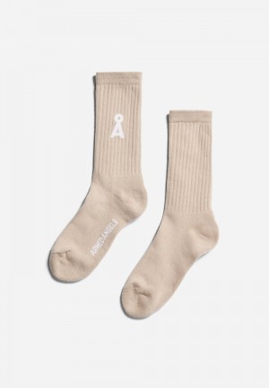 ARMEDANGELS SAAMUS BOLD Socks made of Organic Cotton Mix Sand Stone | 5439VTBKF