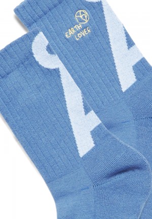 ARMEDANGELS SAAMUS SHORT LOVAA Socks made of Organic Cotton Mix Blau | 4527LMWTX