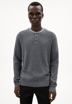 ARMEDANGELS SAANTIAGO Sweater Regular Fit made of Organic Merino Wool Mix Grau | 5140HXPKE