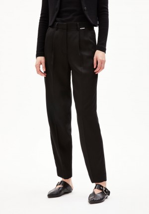 ARMEDANGELS SANDRINAA TAPERED Woven Pants made of TENCEL™ x REFIBRA™ Lyocell Schwarz | 2436IBYTS