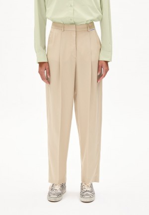 ARMEDANGELS SANDRINAA TAPERED Woven Pants made of TENCEL™ x REFIBRA™ Lyocell Sand Stone | 5402ZHITD