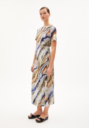ARMEDANGELS SEDISAA PÄRLAA Woven Dress Regular Fit made of TENCEL™ Lyocell Mix Cinnamon Dust | 8319XFRDV