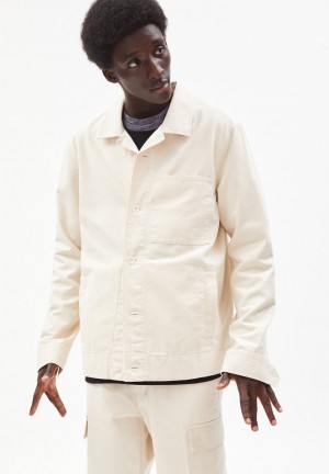 ARMEDANGELS SHAAKE Overshirt made of Organic Cotton Undyed | 5627TKBCN