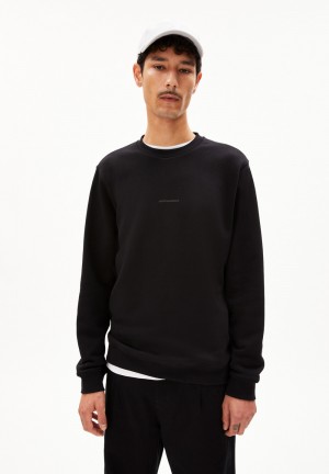 ARMEDANGELS SNAADE STONGE Sweatshirt Regular Fit made of Organic Cotton Mix Schwarz | 1796USFHW