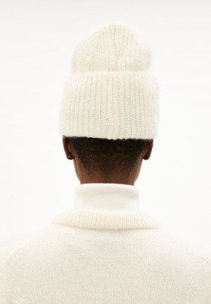 ARMEDANGELS SNOWAA Beanie made of Mohair Wool Mix Oatmilk | 9253ZSPBF