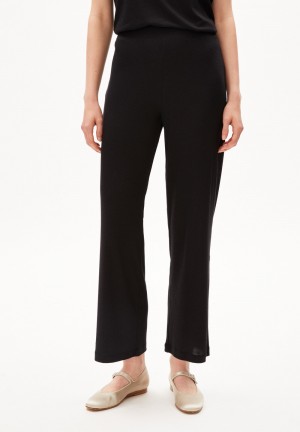 ARMEDANGELS STELLAARA Jersey Pants made of TENCEL™ Lyocell Mix Schwarz | 3842DGUHE