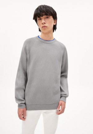 ARMEDANGELS SVETAA STRUCTURE Sweater Regular Fit made of Organic Cotton Stonehege | 9803JCQMW