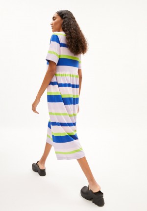ARMEDANGELS TAAKYRA HORAACIOS Jersey Dress Loose Fit made of Organic Cotton Hell | 1230FVSBC