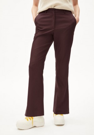ARMEDANGELS TATNAA Woven Pants Regular Fit made of Organic Cotton Mix Fudge | 3680URQKF