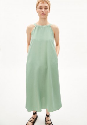 ARMEDANGELS THORAA Woven Dress Regular Fit made of TENCEL™ Lyocell Grün | 4078WIVSG