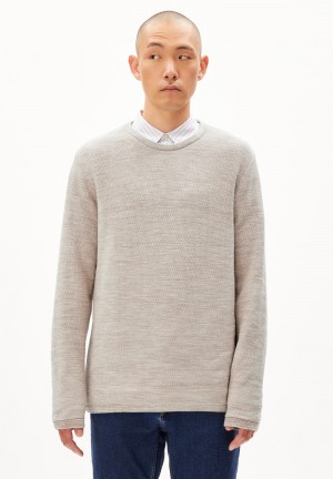 ARMEDANGELS TOLAA Sweater Regular Fit made of Organic Cotton Sand Stone-oatmilk | 2958DVKTY