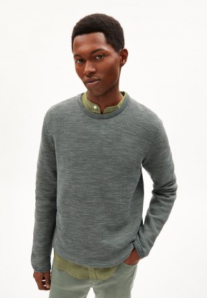 ARMEDANGELS TOLAA Sweater Regular Fit made of Organic Cotton Grün | 2895ISWYK