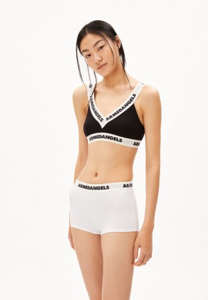 ARMEDANGELS TYRONAA Triangle Bralette made of Organic Cotton Mix Schwarz | 3756IESQW