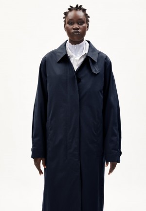 ARMEDANGELS VAANOISE Coat Relaxed Fit made of Organic Cotton Night Sky | 2196WCHKB