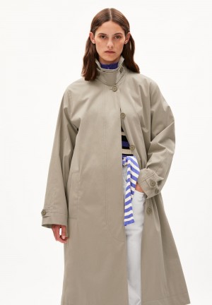 ARMEDANGELS VAANOISE Coat Relaxed Fit made of Organic Cotton Sand Stone | 8745LWDXV