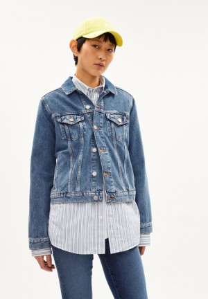 ARMEDANGELS VELITAA RETRO Denim Jacket Regular Fit made of Organic Cotton Mix Waschen | 2631EKOFS