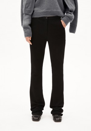 ARMEDANGELS VUMINAAR Jersey Pants made of LENZING™ ECOVERO™ Mix Schwarz | 6901BRMAT