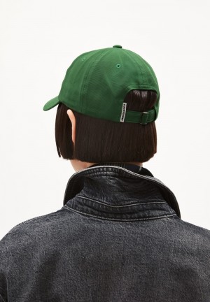 ARMEDANGELS YENAAS BOLD Cap made of Organic Cotton Grün | 4639RNOUD