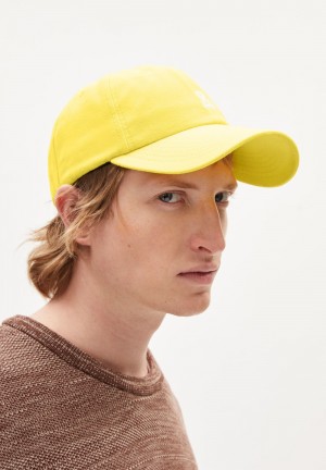 ARMEDANGELS YENAAS BOLD Cap made of Organic Cotton Gelb | 6425BGXUW