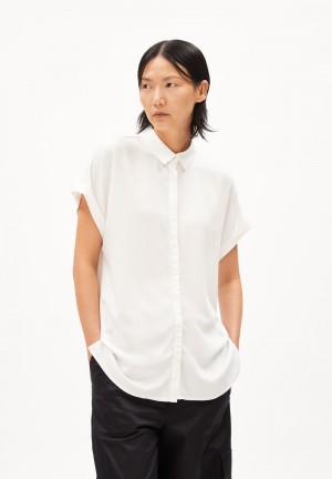 ARMEDANGELS ZONJAA Blouse made of LENZING™ ECOVERO™ Weiß | 2784NGUZV
